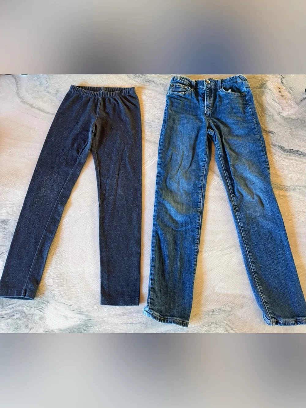 CAT & JACK | M 7/8 Reg | Skinny Jeans + Jeggings 2 Pair Lot